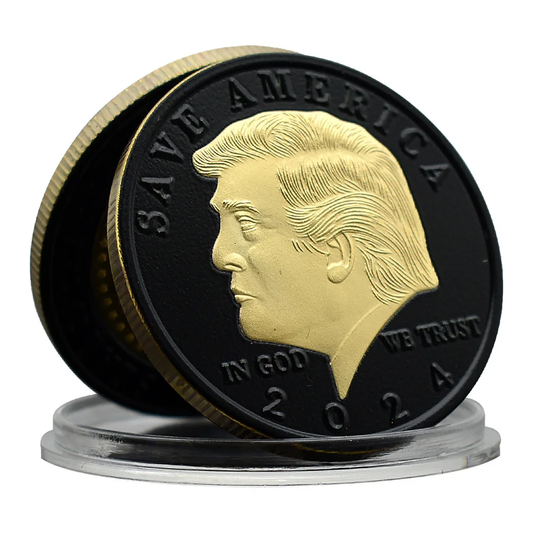 Black & Gold Trump Coin